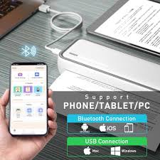 Bisofice X9 Imprimante Thermique Mobile A4 Imprimante Portable