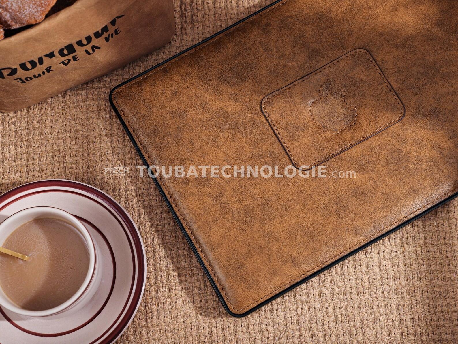Étui Macbook, étui rigide en cuir rétro pour Macbook 2022-2026 Air 13