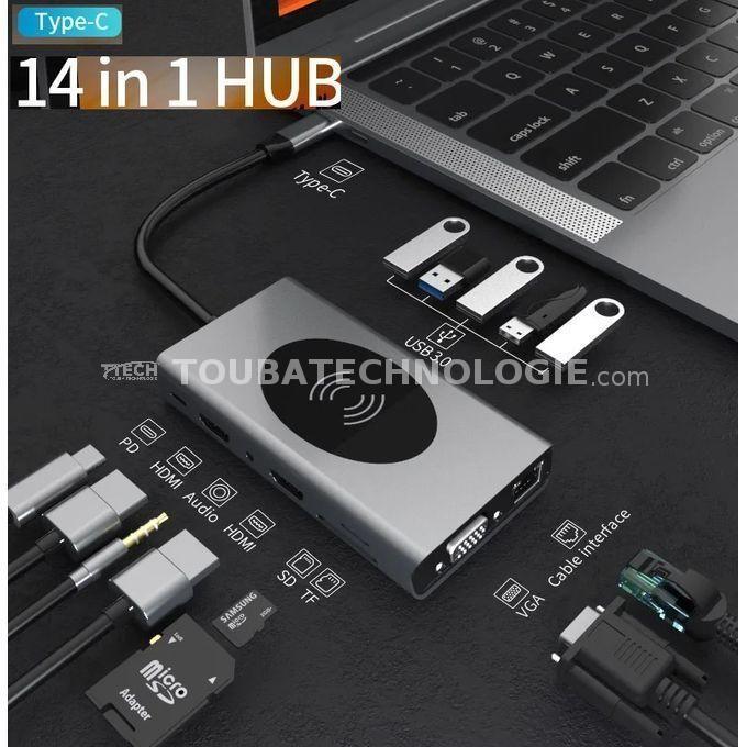 Adaptateur TYPE-C vers HDTV 14 en 1