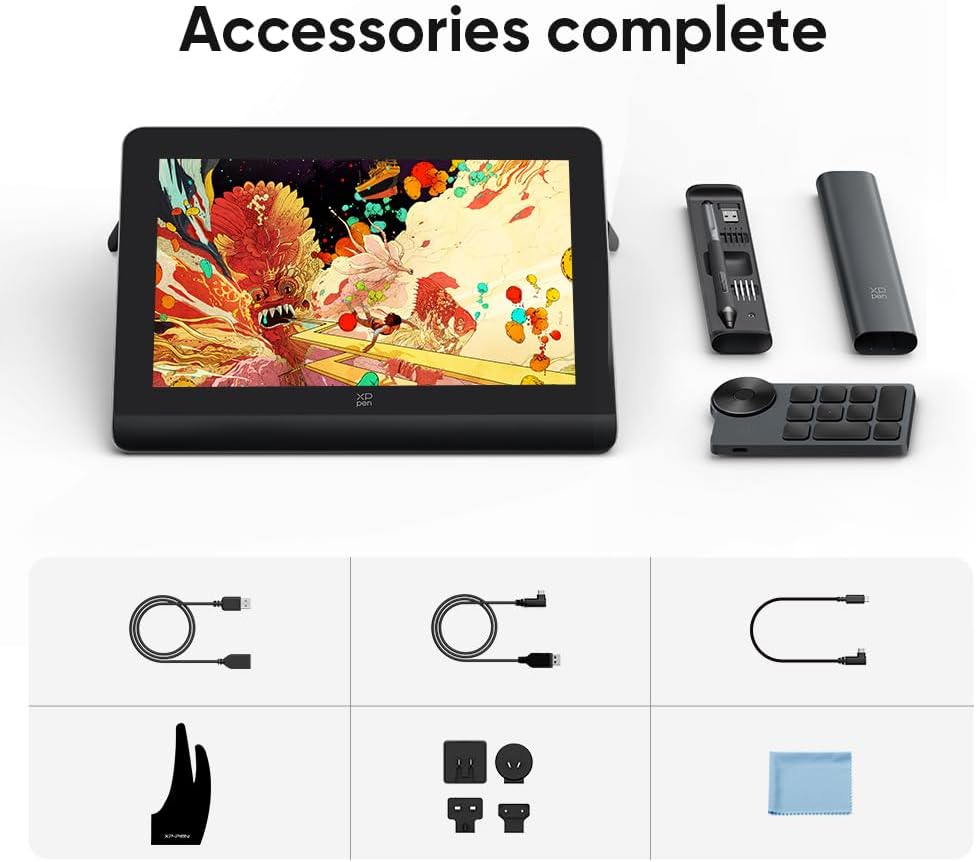 Tablette graphique numérique Artist Pro 14 (2e génération) avec stylet sans pile, résolution 2K, écran 14 pouces.